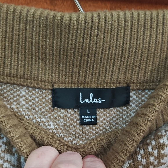 Lulu's Olive Green Plaid Bodycon Sweater/Skirt Set - Picture 7 of 7